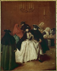 Il Ridotto (a sala privada do Palazzo San Moise, Veneza) ou mascarar um reduto (The Redoubt ou Masks a 