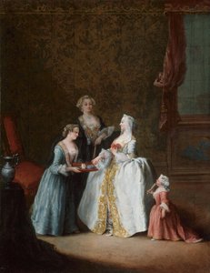 Lady at Her Toilette, final da década de 1740. de Pietro Longhi