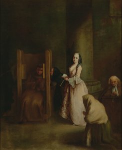 A Confissão, 1750s de Pietro Longhi