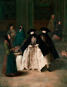 The Perfume Vendor, c.1756 (óleo sobre tela) de Pietro Longhi