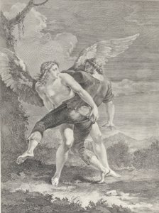 Jacó lutando contra o anjo, 1730-39.