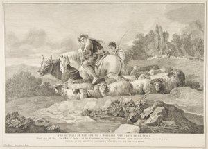 Um dos filhos de Noé que vai povoar uma parte da terra Uno de figli di Noè c..., 1743-63.