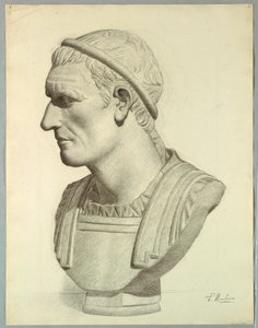 Busto de um senador romano (renderização de um molde de gesso) de Pietro Montana