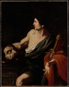 Davi com a Cabeça de Golias, c.1630 (óleo sobre tela)