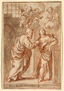 Desenho, São Pedro e Santa Ágata, 1603-47