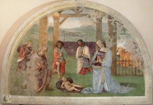Adoração dos Pastores de Pietro Perugino