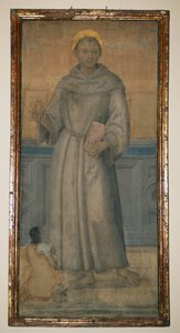 Santo Antônio de Pádua e Bartolomeo di Maraglia de Perugia, cerca de 1512, pintado por Pietro Vannucci, conhecido como Perugino (cerca de 1450-1523), Umbria, Itália de Pietro Perugino