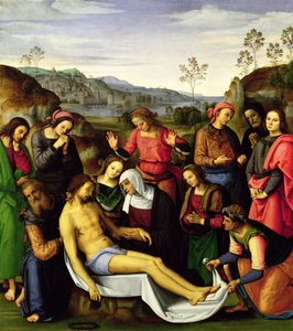 A Lamentação de Cristo, 1495 de Pietro Perugino