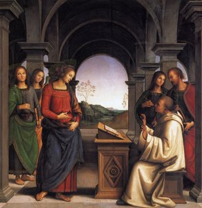 A visão de São Bernardo de Pietro Perugino