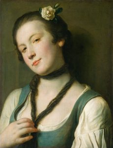 Uma menina com uma flor no cabelo, 17601762.