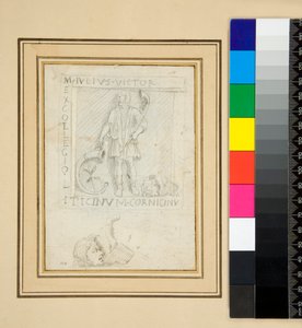 O Cippus de M. Julius Victor (lápis) de Pietro Santi Bartoli