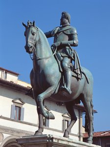Monumento a Fernando I de Médici, Piazza della SS Annunziata, Florença, c.1602-08 (bronze)