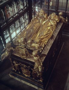 Túmulo de Henrique VII (1457-1509) e sua esposa, Elizabeth de York, 1518 (bronze)