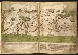 Mapa da Terra Santa. de Pietro Vesconte