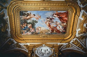 Vénus, Ciclo do Fresco Planetas, de Pietro da Cortona (1596-1669), fresco, Palácio Pitti, Sala Planetária de Vénus, Florença