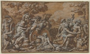 Bacanal, 1600s. de Pietro da Cortona