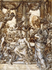 Cibele perante o Conselho dos Deuses, de Pietro da Cortona