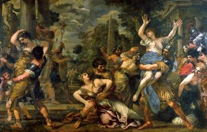 Estupro dos sabinos de Pietro da Cortona