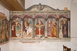 Igreja de São Pedro e Paulo, Valvasone, Friuli, Itália (fresco) de Pietro da Vicenza