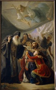 Adeus ao Grão-Príncipe Michael de Tver (Michael III, o Santo de Pimen Nikitich Orlov