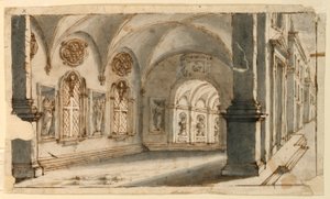 Design de palco, dentro de absides de Pio Panfili