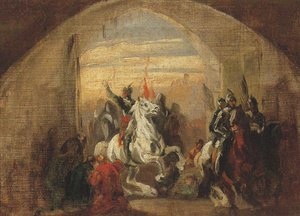 Boleslaw I Chrobry entrando conquistou Kiev, c. 1837