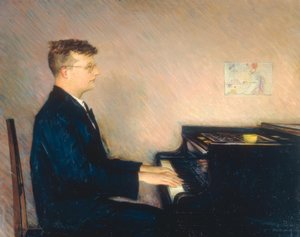 Retrato do compositor Dimitrij Shostakovich