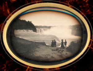 Daguerreótipo das Cataratas do Niágara por Babbitt, c.1855 (daguerreótipo) de Platt D. Babbitt
