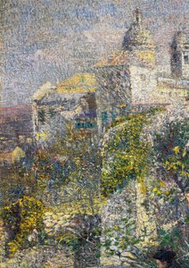 Manhã de Abril na Ligúria ou Azeitonas em Albaro de Plinio Nomellini
