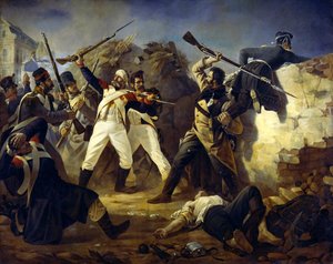 O feito heroico do granadeiro Leonty Korennoy, 1846. de Polidor Ivanovich Babaev