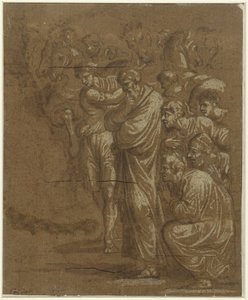 Adoração dos reis de Polidoro da Caravaggio (possibly)