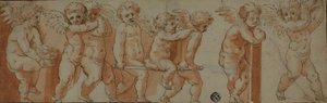 Friso com oito putti de Polidoro da Caravaggio