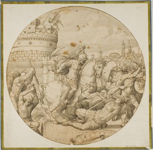 Horatius na ponte de Polidoro da Caravaggio