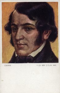 Frederic Chopin, compositor e pianista polonês (1810-1849) de Polish School