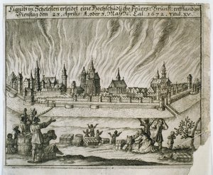 Lenda do Fogo dos Dois, 1672 de Polish School