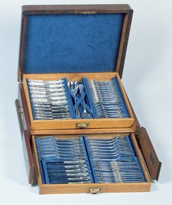 Conjunto de talheres de marisco (prata) de Polish School