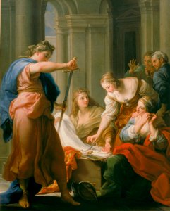 Aquiles no Tribunal de Lycomedes de Pompeo Girolamo Batoni