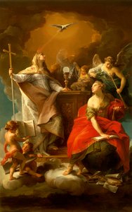 Alegoria da Religião, de Pompeo Batoni (1708-1787). de Pompeo Girolamo Batoni
