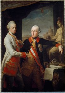 Retratos dos irmãos Leopoldo II de Habsburgo-Lorena, Grão-Duque da Toscana e José II do Santo Império de Pompeo Girolamo Batoni