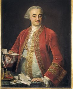 RODA, Manuel Roda y Arrieta, marcas de (1706-1782). político espanhol (óleo sobre tela) de Pompeo Girolamo Batoni