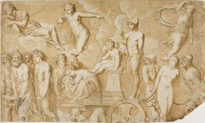 Triumph of Love (após baixo-relevo antigo) de Pompeo Girolamo Batoni
