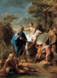 Vênus Apresentando Enéias com Armadura Forjada por Vulcano de Pompeo Girolamo Batoni