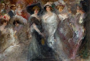 Perdido em Monte Carlo (perdu a Monte Carlo) par Mariani, Pompeo (1857-1927). Óleo sobre cartão, tamanho : 49x70, c. 1909, Colecção Privada