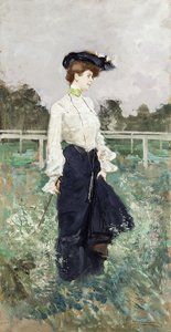 Mulher sozinha; Senhora em San Siro,