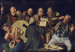 Um ensaio de orquestra, c. 1920