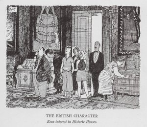 O carácter britânico, grande interesse pelas casas históricas (litografia) de Pont (1908 40)