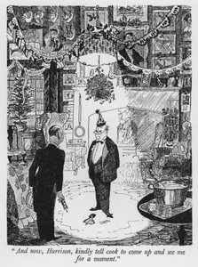 "E agora, Harrison, diga ao cozinheiro para subir e me ver por um momento" (litho) de Pont