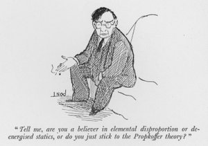 "Diga-me, você acredita em desproporção elementar ou estática desenergista, ou apenas se mantém na teoria Propkoffer?" (litho) de Pont