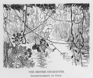 O Personagem Britânico, Indispensabilidade do Golfe (litho)