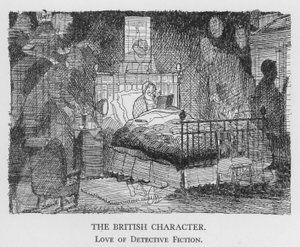 The British Character, Love of Detective Fiction (litho)